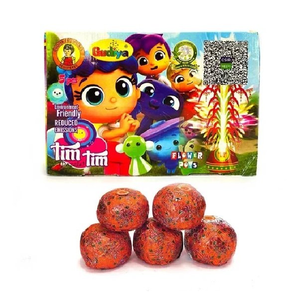 Buy Tim Tim Star Mud Flower Pot by Gudiya Fireworks
