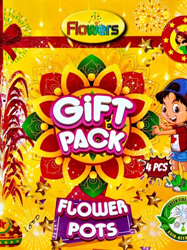 Gift Box Mud Flower Pot