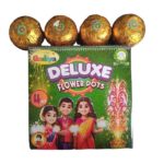 Deluxe Mud Flower Pots (4 Pc Box) Deluxe Mud Flower Pots from Gudiya Fireworks