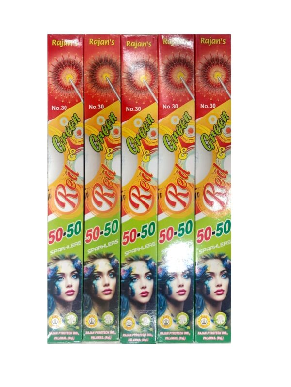 30 cm Red & Green Sparklers