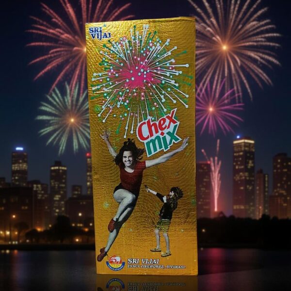 4” Chex Mix from Sri Vijai Fireworks