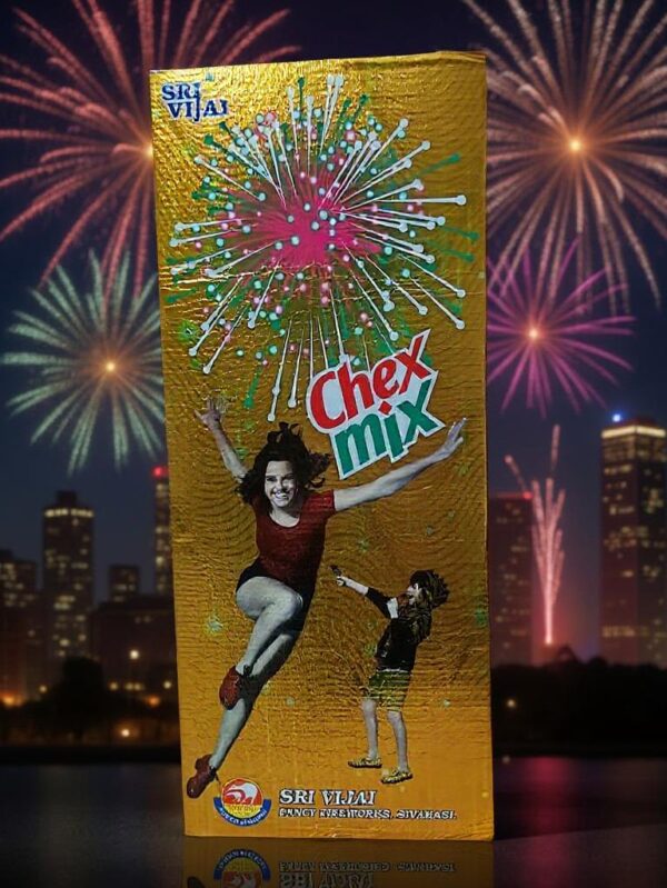 4” Chex Mix from Sri Vijai Fireworks